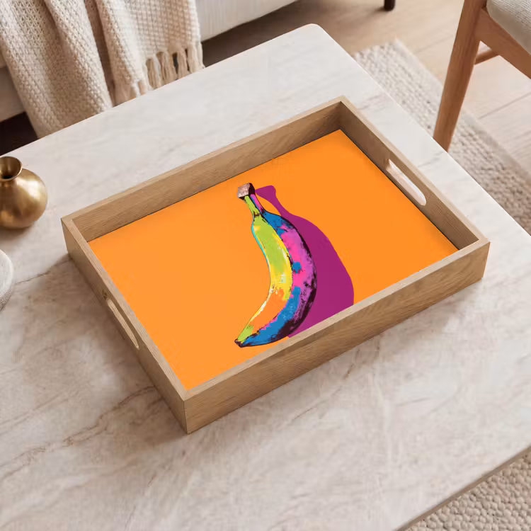 Tray - Bright colors - Banana - pop art — 2