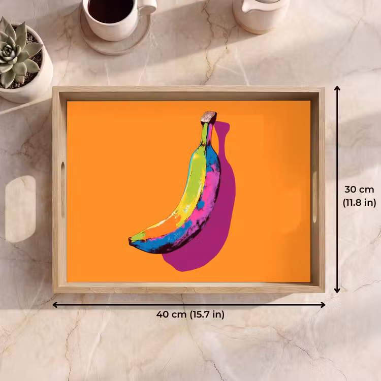 Tray - Bright colors - Banana - pop art — 7