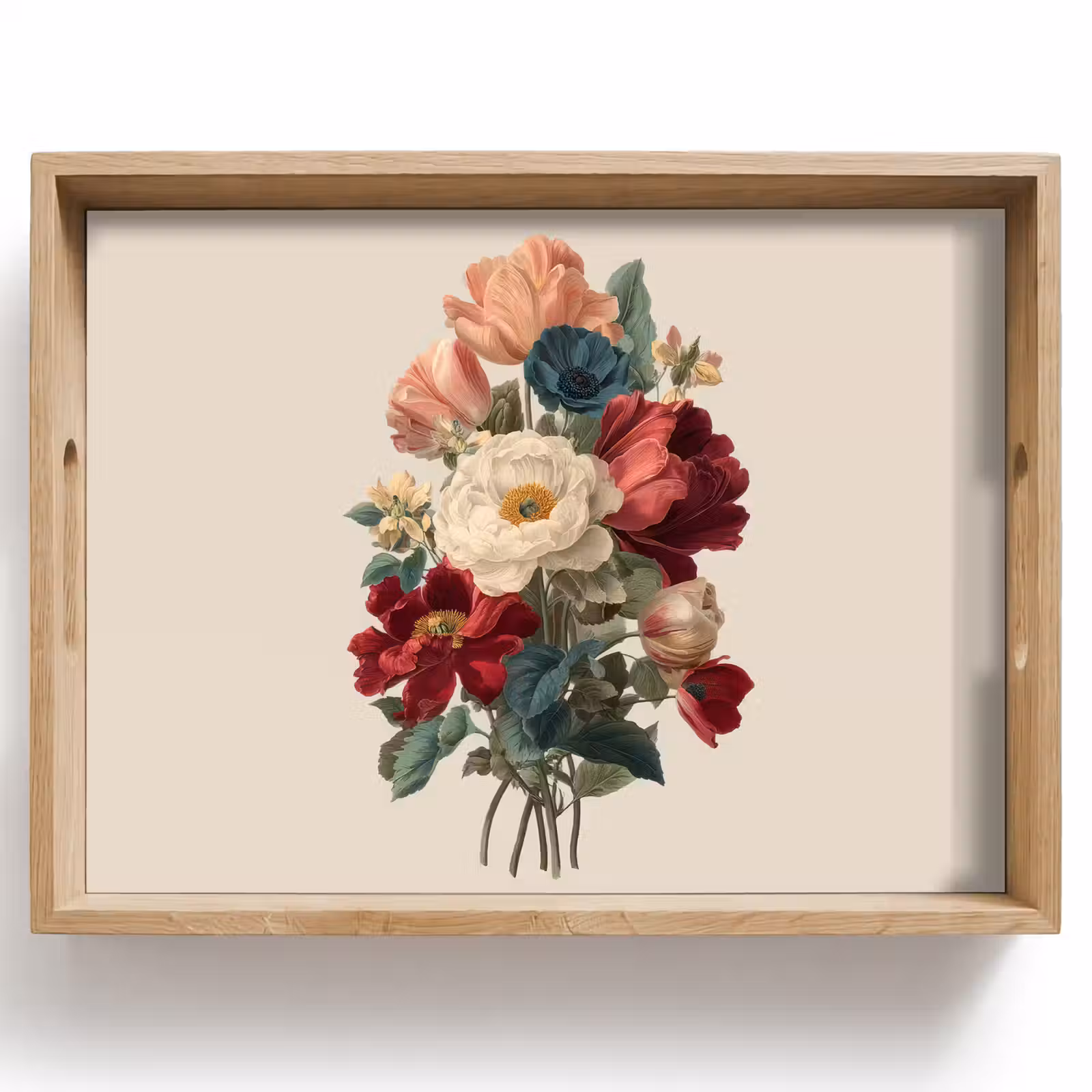 Tray - Bouquet - Warm tones - Elegant — 1