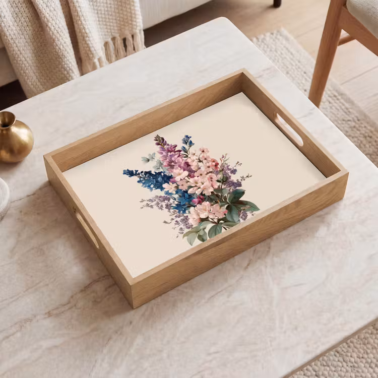 Tray - Bouquet - Beige - Harmonious - Subtle — 2