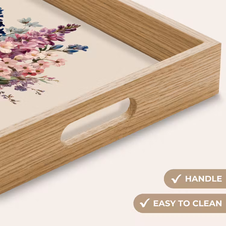 Tray - Bouquet - Beige - Harmonious - Subtle — 9