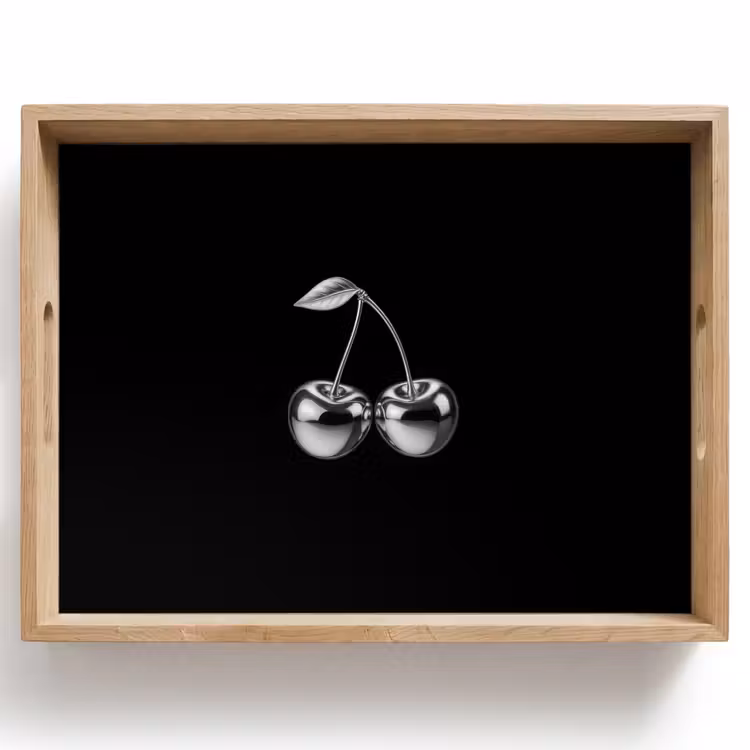 Tray - Cherry - Luxurious - Metallic — 1