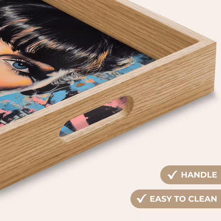 Tray - Chewing gum - Woman - Brush strokes - Modern — 9