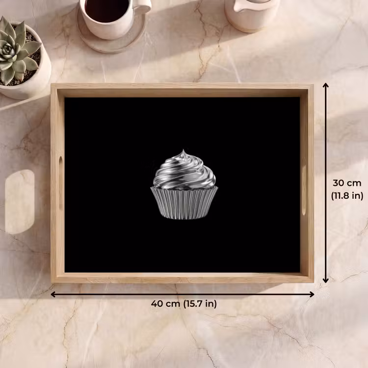 Tray - Cupcake - Luxurious - Silver — 7