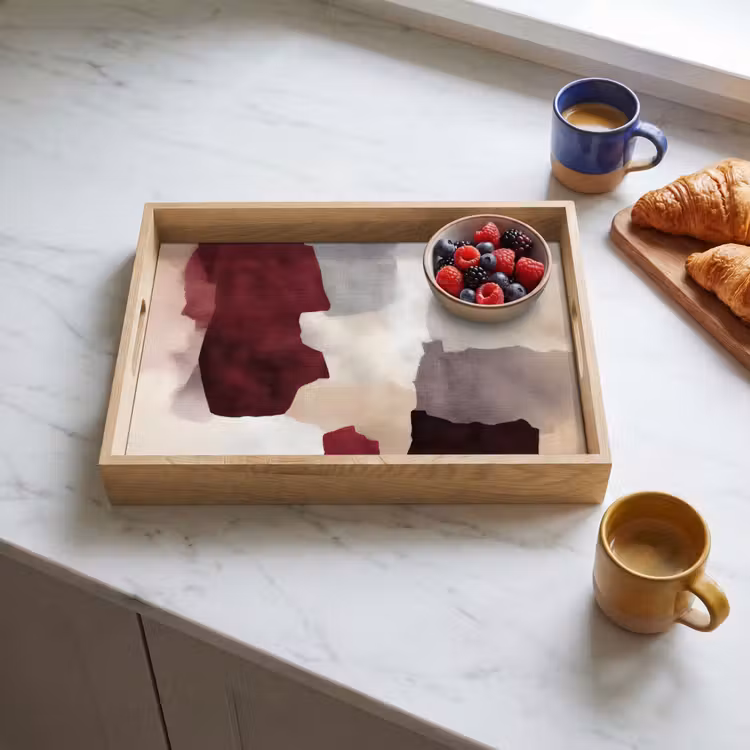 Tray - Abstract - Color Boxes - Red — 3