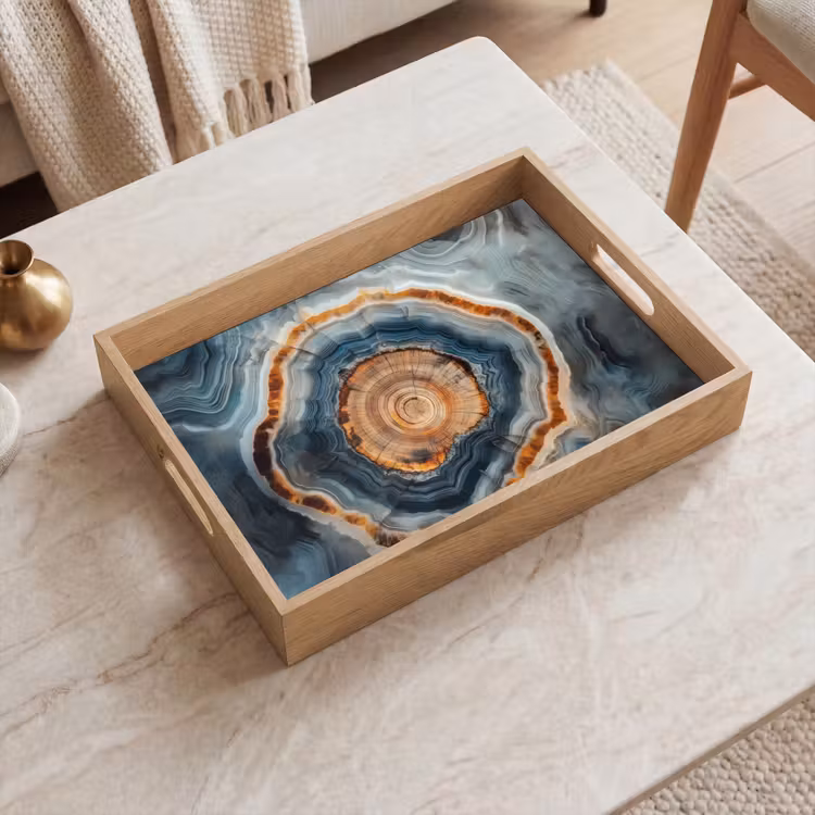 Tray - Circle - Rings - Stone - Shades — 2