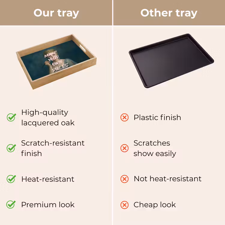 Tray - Classic - Ornate - Pink — 10