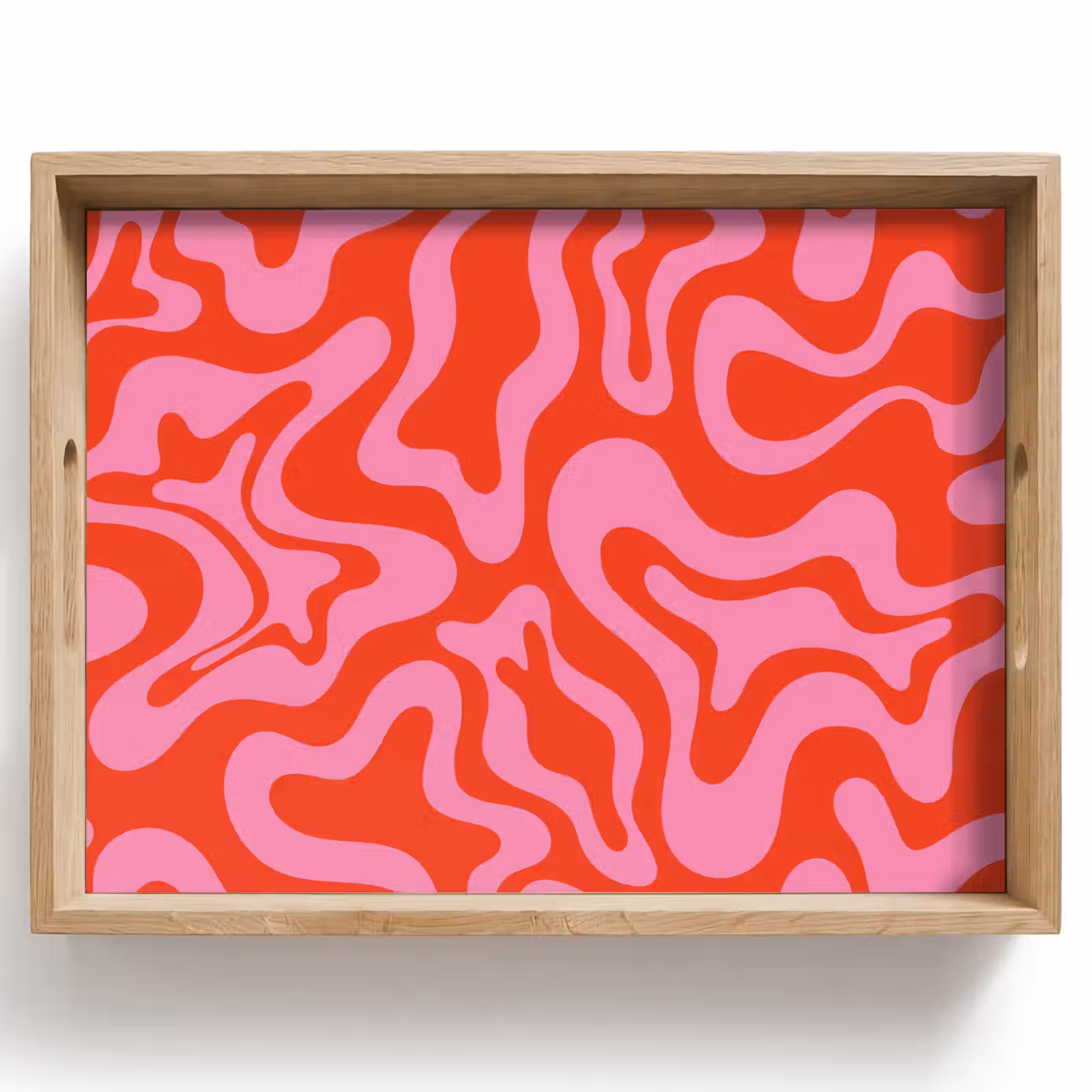 Tray - Abstract - Pattern - Red - Pink - Minimalist — 1