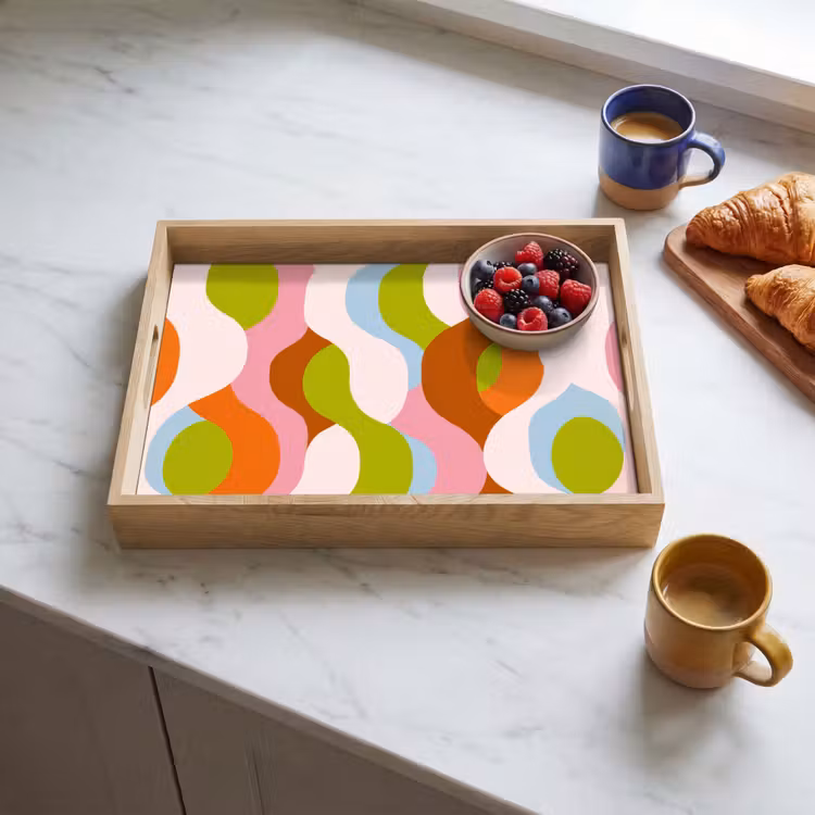 Tray - Abstract - Shapes - Pink — 3