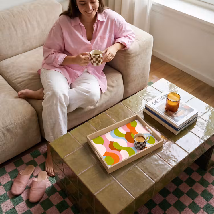 Tray - Abstract - Shapes - Pink — 4
