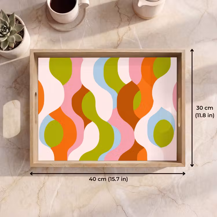 Tray - Abstract - Shapes - Pink — 7