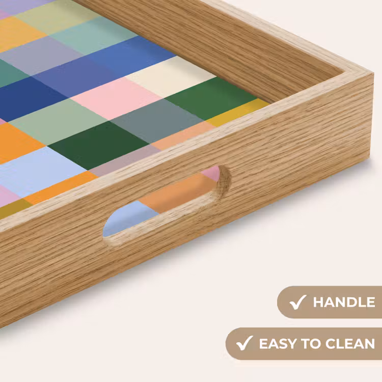 Tray - Blocks - Square - Patterned - Colored — 9