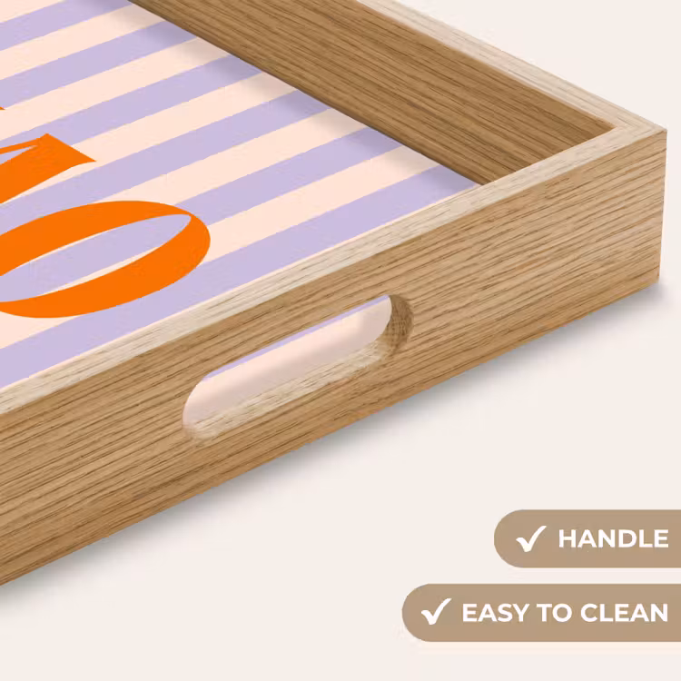 Tray - Ciao - Quote - Pastel - Stripes — 9