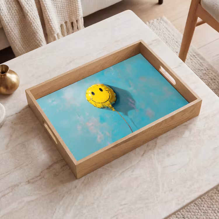 Tray - Balloon - Yellow - Smiley — 2