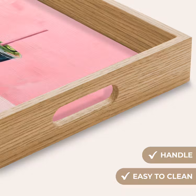 Tray - Cup - straw - Minimalist - Green — 9