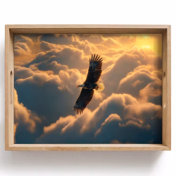 Tray - Eagle - Clouds - Sun — 1