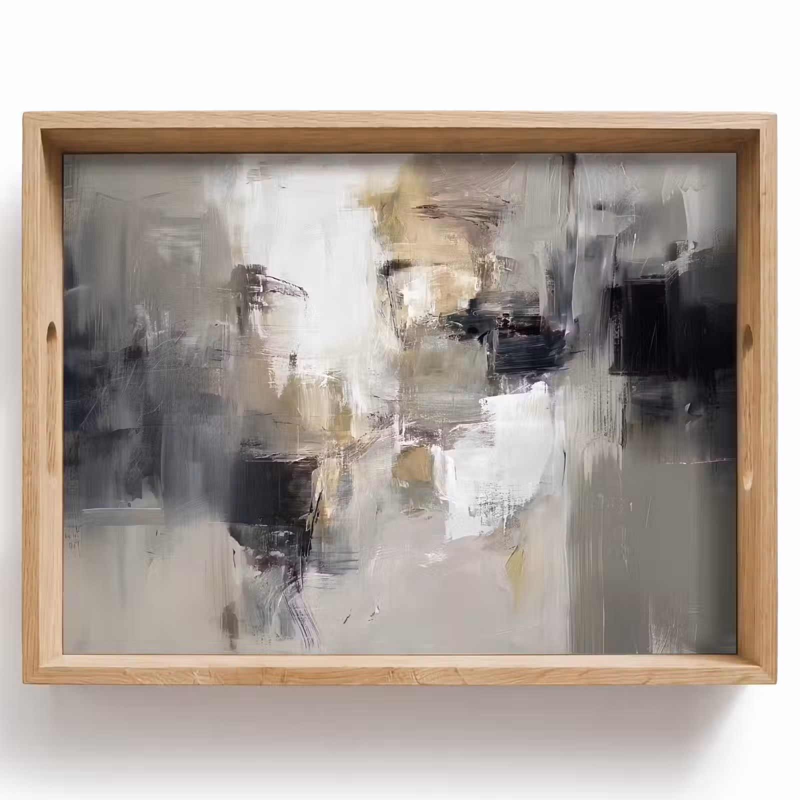 Tray - Color palette - Brush strokes - Beige - Misty — 1