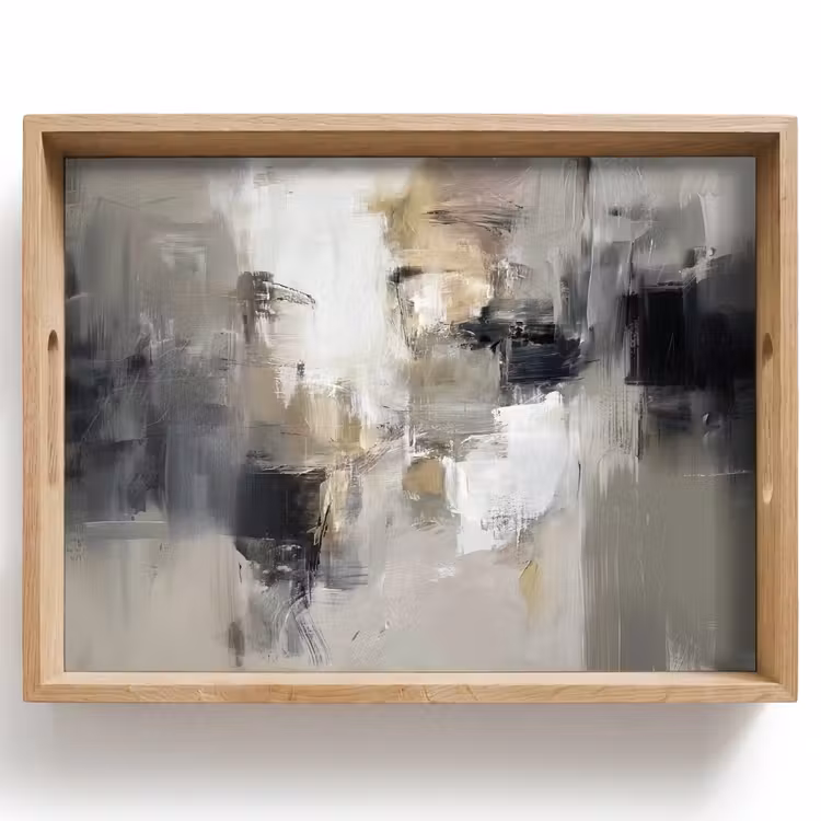 Tray - Color palette - Brush strokes - Beige - Misty — 1
