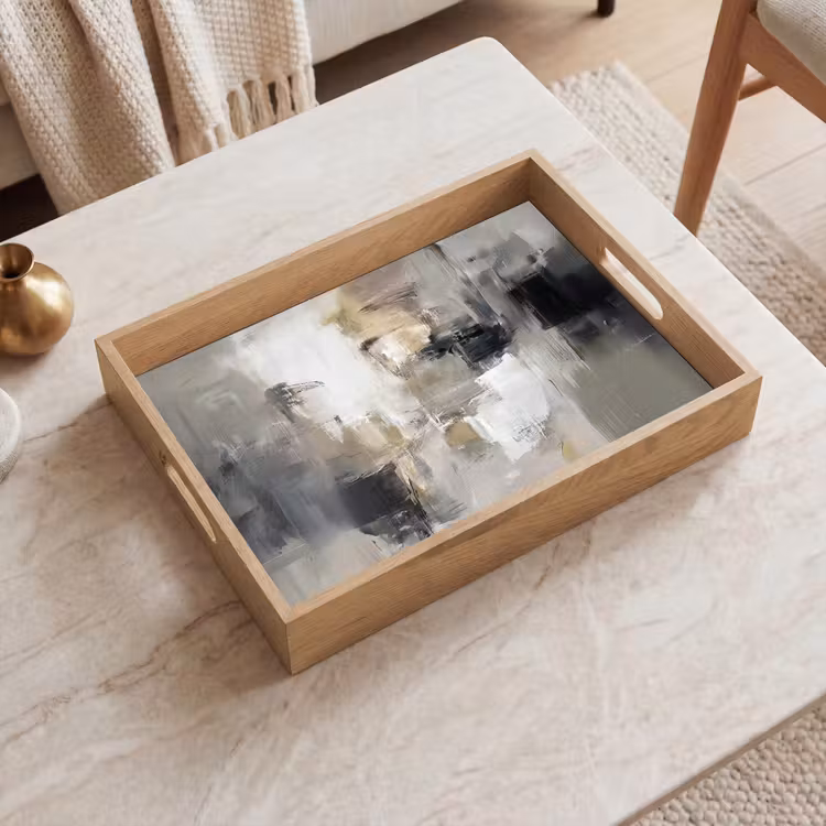 Tray - Color palette - Brush strokes - Beige - Misty — 2