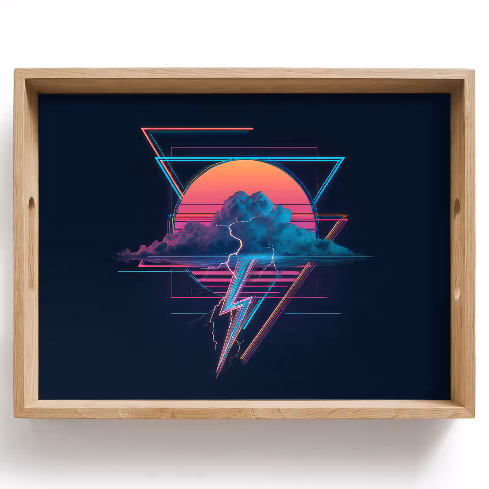 Tray - Cloud - Lightning bolt - Triangles - Lines — 1