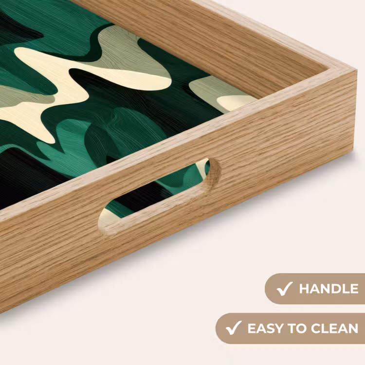 Tray - Abstract - Camouflage - Green — 9