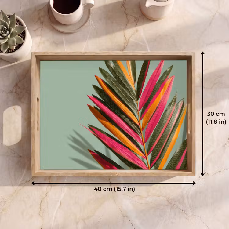 Tray - Branch - Leaves - Colorful - Shadow — 7