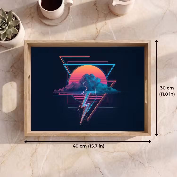Tray - Cloud - Lightning bolt - Triangles - Lines — 7