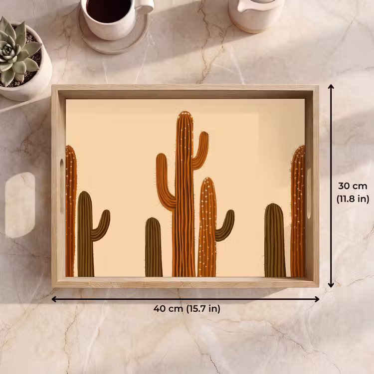 Tray - Cactus - Desert - Sand - Brown — 7