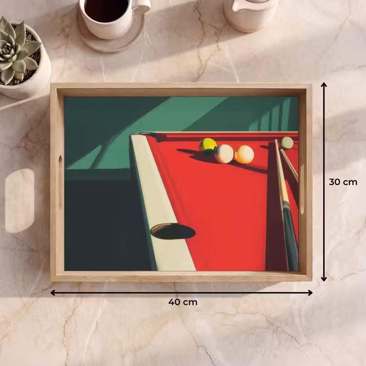 Tray - Billiard table - Balls - Red - Shadow — 8