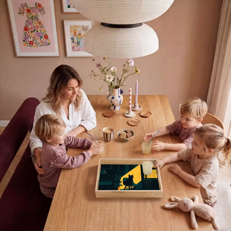 Tray - Black cat - Mysterious - Yellow ray — 5