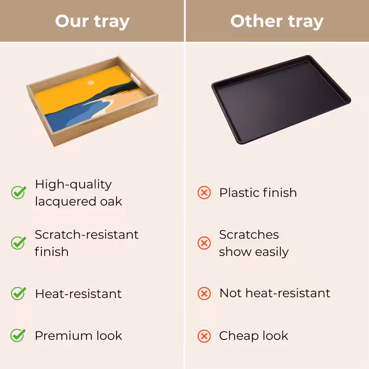 Tray - Coastline - Orange sky - Vegetation — 10
