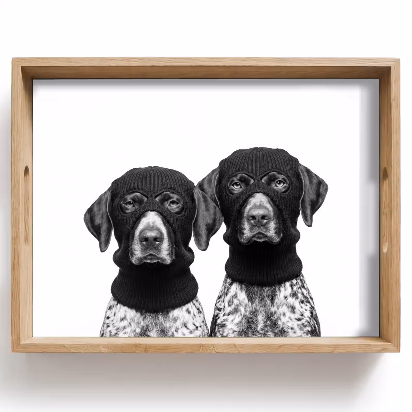 Tray - Dogs - balaclava - Black - white — 1