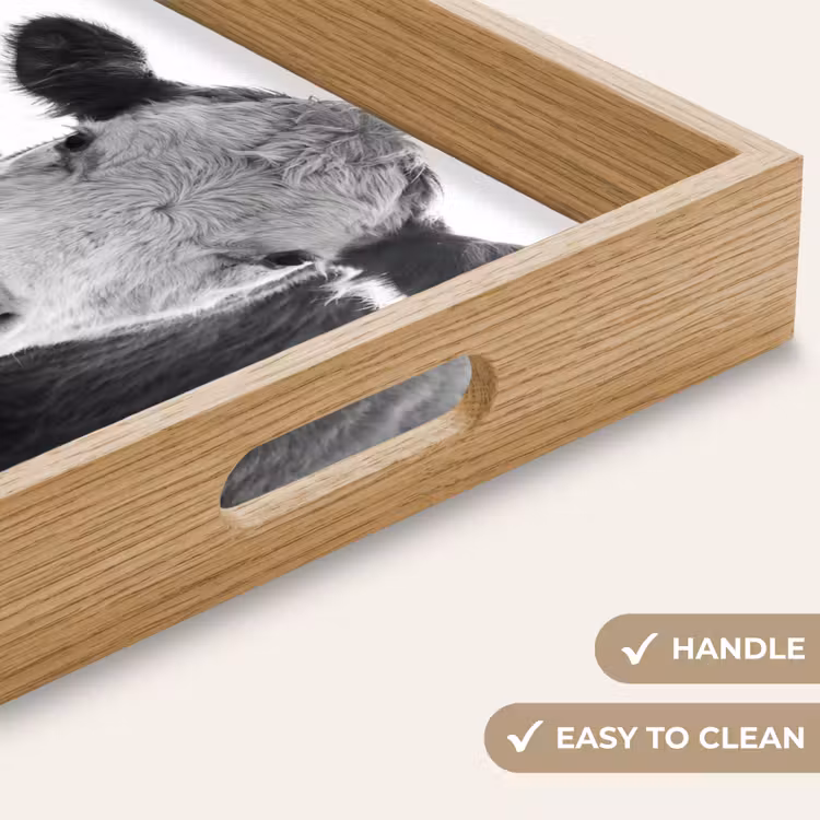 Tray - Cows - Black - White — 9