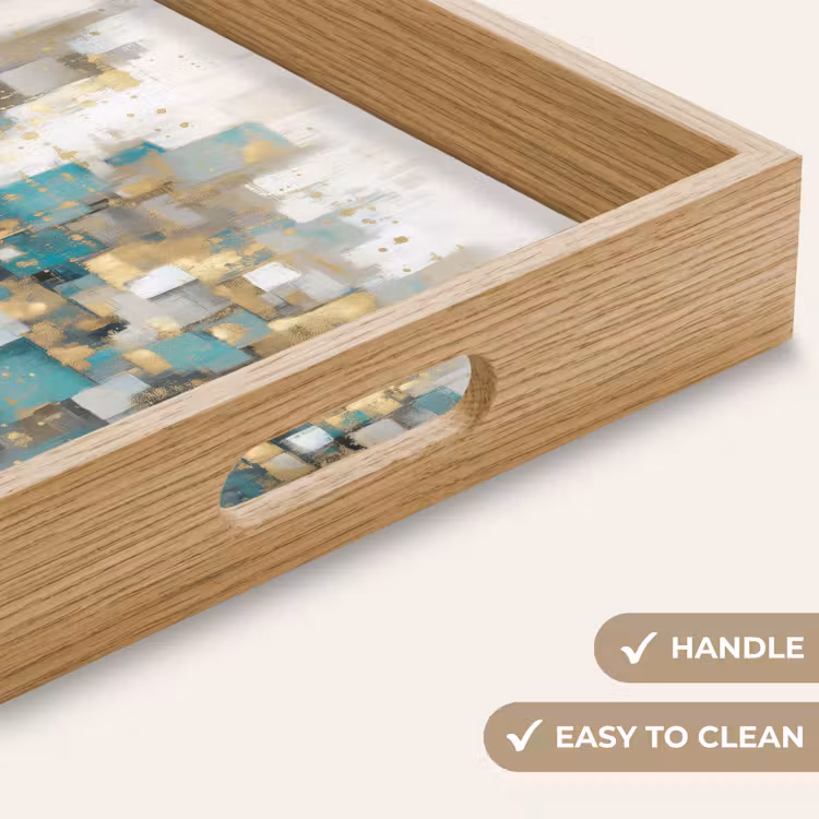 Tray - Abstract - Blocks - Gold - Skyline — 9