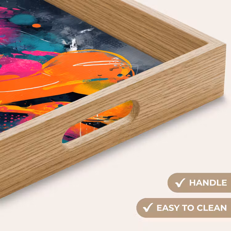 Tray - Abstract - Graffiti - Colorful - Splashes of paint — 9