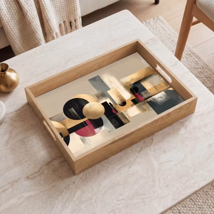 Tray - Abstract - Shapes - Beige - Textures — 2