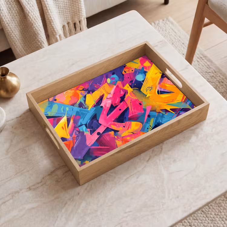 Tray - Abstract - Shapes - Colorful — 2