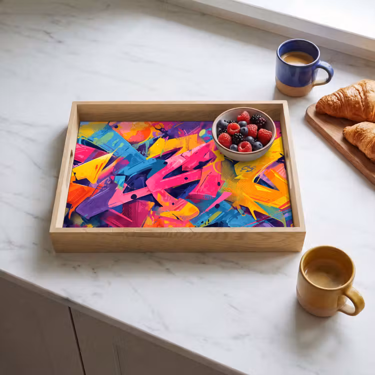 Tray - Abstract - Shapes - Colorful — 3