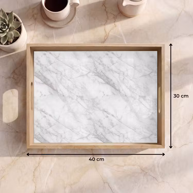 Tray - Classic - Marble - Gray — 8