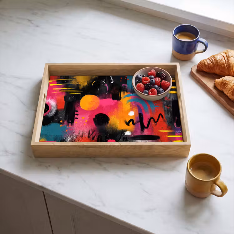 Tray - Color areas - Shapes - Colorful - Abstract — 3