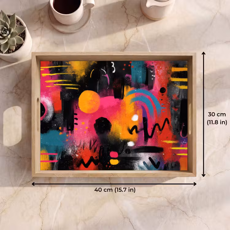 Tray - Color areas - Shapes - Colorful - Abstract — 7