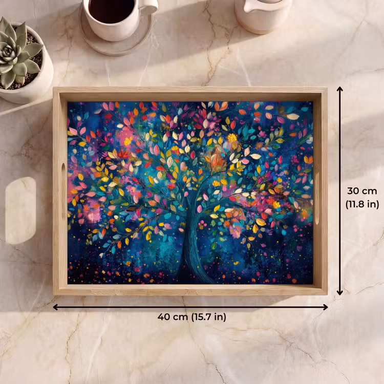 Tray - Colorful - Tree - Magical - Abstract — 7