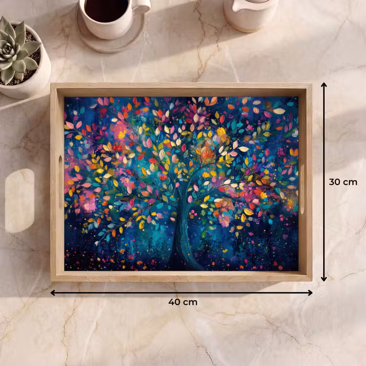 Tray - Colorful - Tree - Magical - Abstract — 8