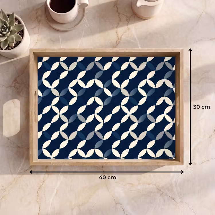 Tray - Abstract - Pattern - Blue — 8