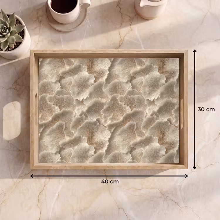 Tray - Fan textures - Beige - Fiber texture — 8