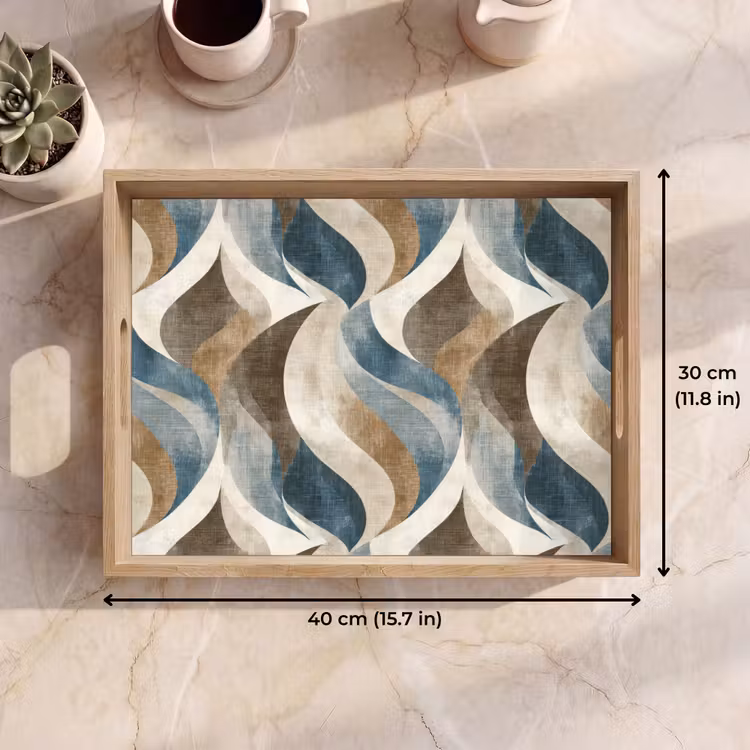 Tray - Abstract - Waves - Colorful — 7