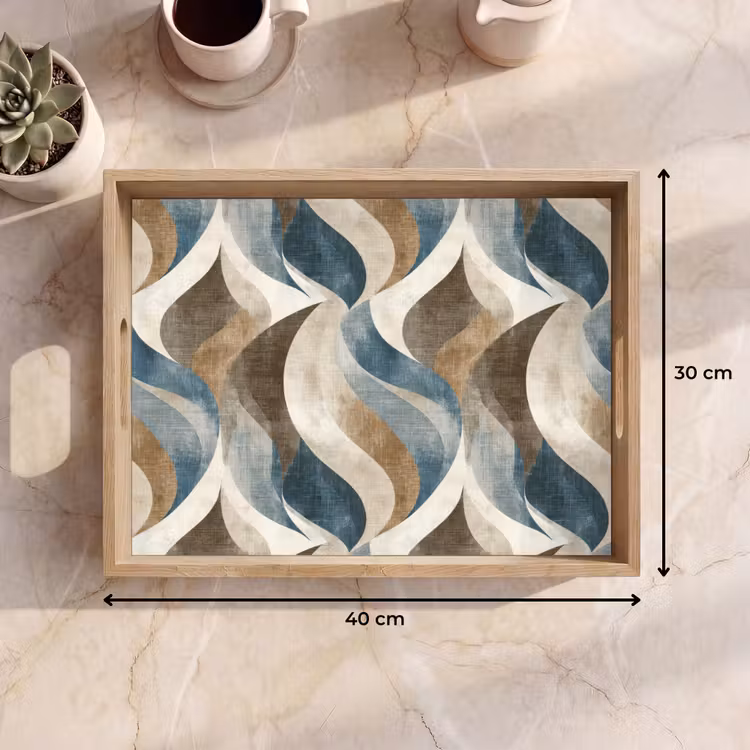 Tray - Abstract - Waves - Colorful — 8
