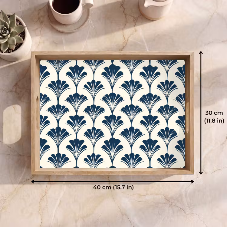 Tray - Classic - Motif - Blue — 7