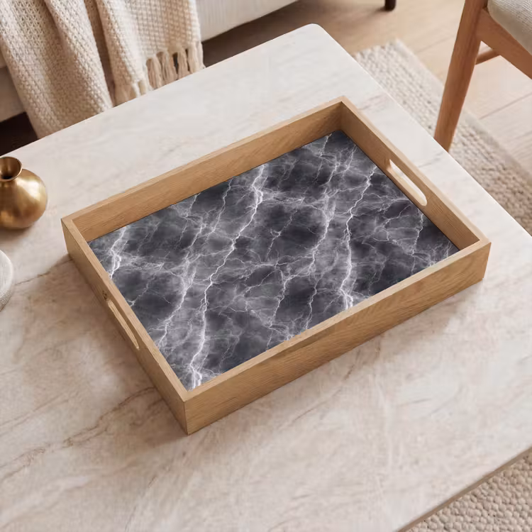 Tray - Dark gray - Lightning - Marble — 2