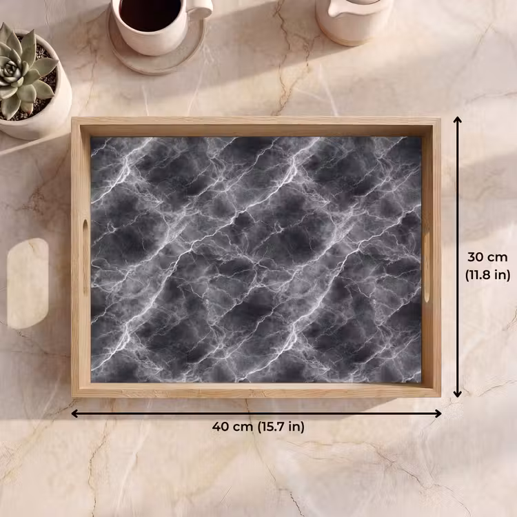 Tray - Dark gray - Lightning - Marble — 7